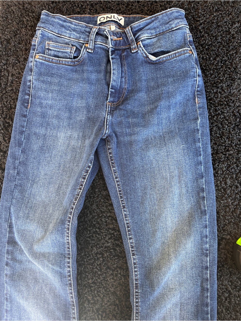 ONLY ONLBLUSH Mid Rise Flared Jeans Blue Wash Women’s Size S/32